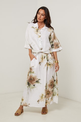 Camicia in lino - Bianco