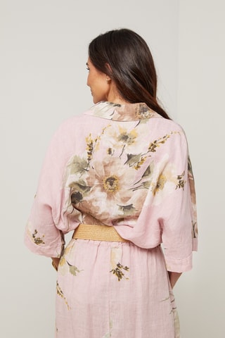 Camicia in lino - Rosa