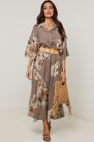 Camicia in lino - Grigio