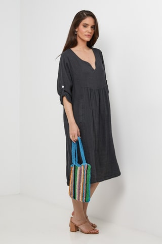 Abito in lino - Grigio