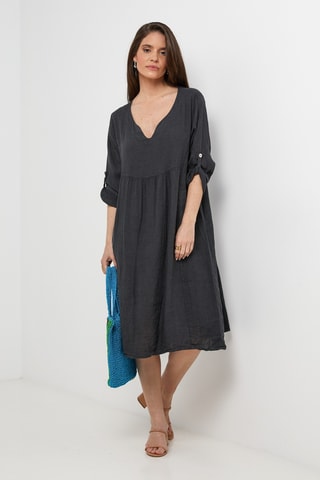 Abito in lino - Grigio