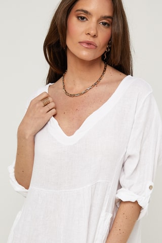 Abito in lino - Bianco