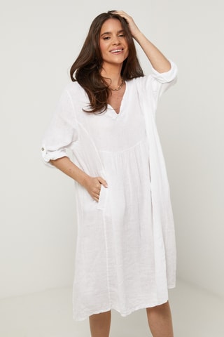 Abito in lino - Bianco