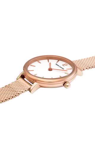 Montre à quartz en acier - Doré rose et blanc