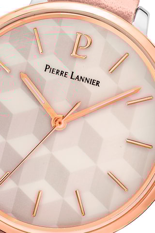 Montre à quartz en cuir - Rose et doré rose