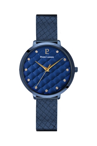 Montre à quartz en acier - Bleu