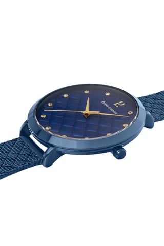 Montre à quartz en acier - Bleu