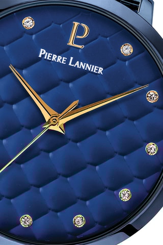 Montre à quartz en acier - Bleu