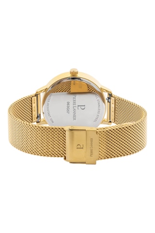 Montre à quartz en acier - Doré et vert