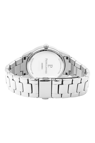 Montre à quartz en acier - Argenté et noir