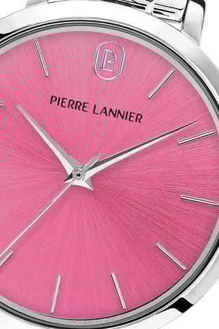 Montre à quartz en acier - Argenté et rose