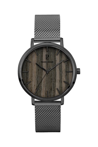 Montre à quartz en acier - Gris et marron