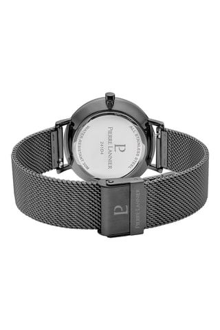 Montre à quartz en acier - Gris et marron