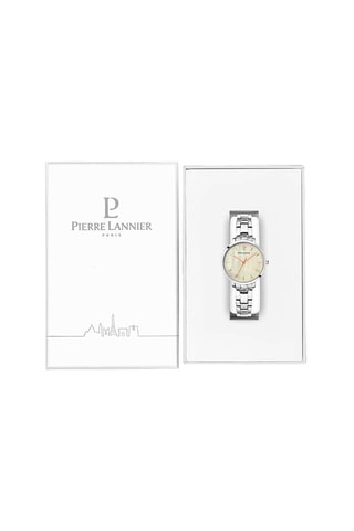 Montre à quartz en acier Aura  Argenté