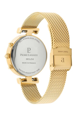 Montre à quartz en acier Lutecia - Doré