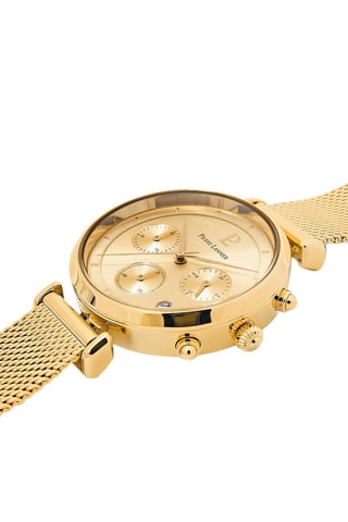 Montre à quartz en acier Lutecia - Doré