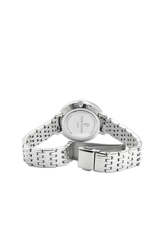 Montre à quartz en acier Mirage - Argenté et bleu roi