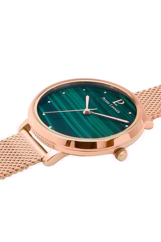 Montre à quartz en acier Elara -  
Doré rose et vert