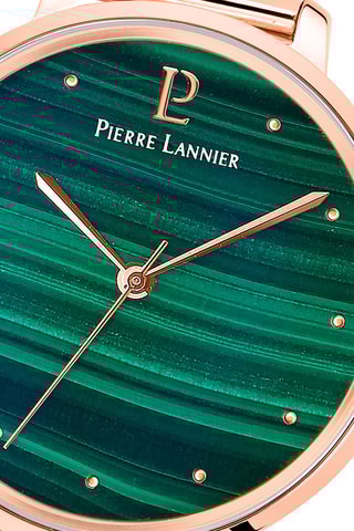 Montre à quartz en acier Elara -  
Doré rose et vert