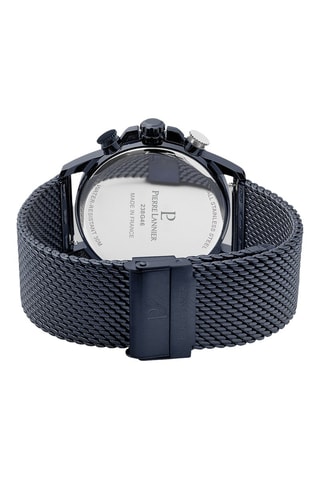 Montre à quartz en acier Sentinelle - Chronographe - Bleu marine