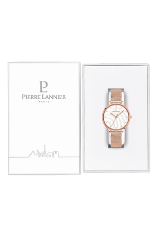 Montre à quartz en acier Betty - Doré rose et blanc