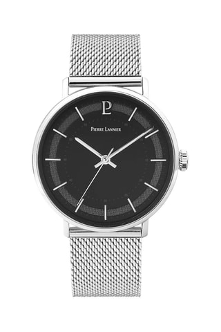 Montre à quartz en acier Gaius -  Argenté