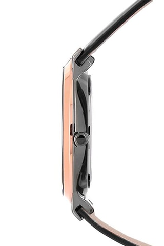 Montre à quartz en acier Dandy - Argenté et doré rose