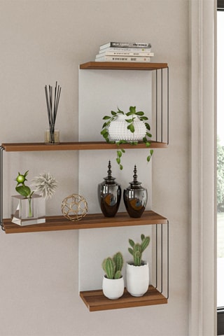 Etagère murale 4 niveaux cambel - 64 x 96 x 19 cm