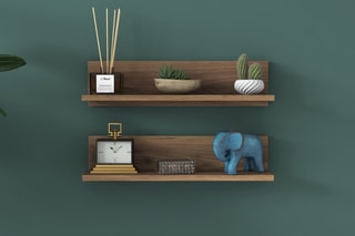 2 étagères murales - 60 x 15 x 13 cm