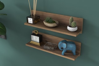 2 étagères murales - 60 x 15 x 13 cm