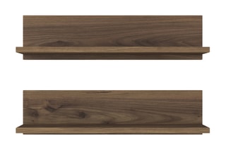 2 étagères murales - 60 x 15 x 13 cm