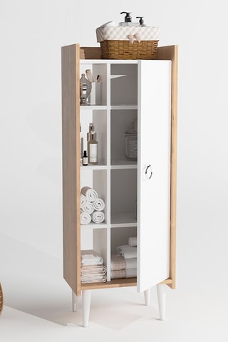 Meuble de salle de bain 1 porte - 50 x 140 x 30 cm