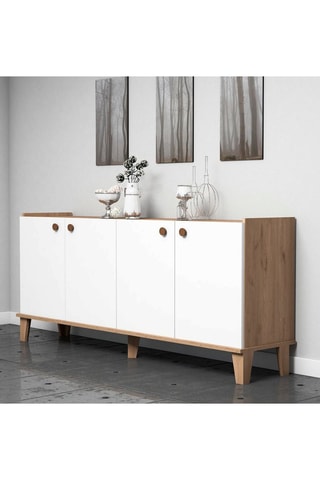 Bahut 4 portes - 180 x 41 x 77,8 cm