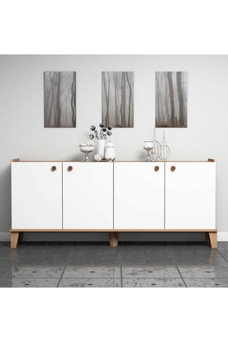 Bahut 4 portes - 180 x 41 x 77,8 cm