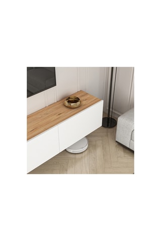 Meuble TV 3 abattants - 150 x 30 x 32 cm