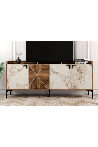 Bahut 4 portes - 180 x 35 x 78 cm