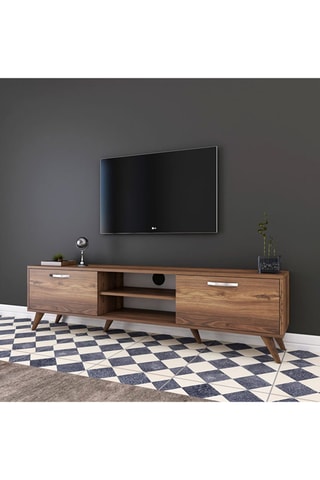 Meuble TV 2 abattants - 180 x 48,6 x 35 cm