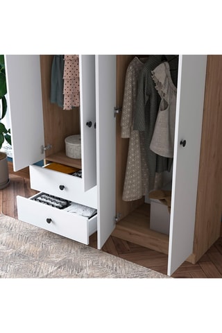 Armoire 4 portes - 120 x 42,5 x 170 cm