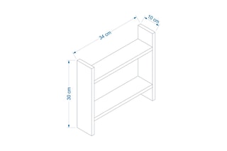 Etagère de cuisine 2 niveaux - Anthracite