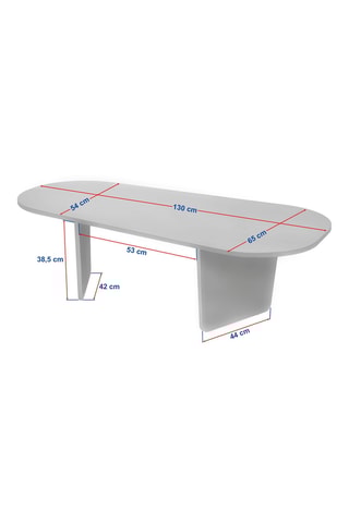 Table basse - 130 x 65 x 38,5 cm