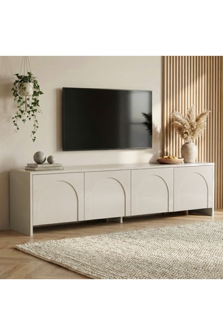 Meuble TV 4 portes Aurelia - 180 x 45 x 32 cm