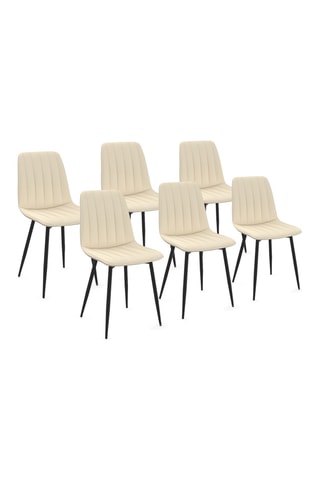 6 cadeiras Fiona - 46 x 88 x 55 cm