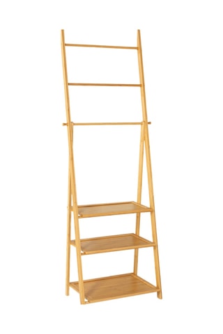 Estante suporte para toalhas Maya - Estrutura em bambu - 53 x 31 x 152 cm