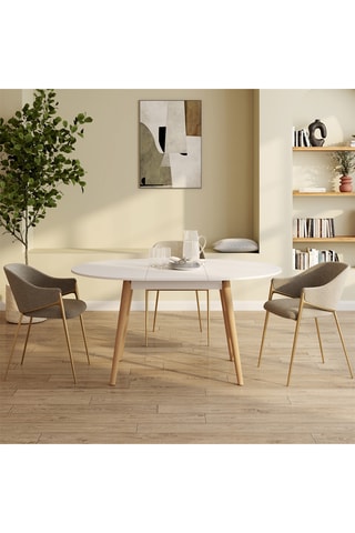 Mesa de refeição extensível Stacy - 110/150 x 75 x 110 cm