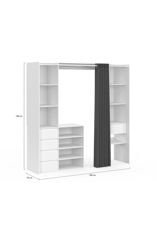 Armário 5 gavetas Iris - 180 x 180 x 50 cm