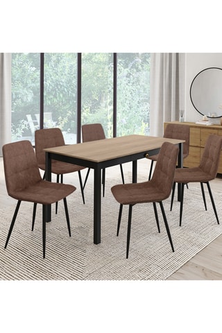 6 cadeiras Linda - 45 x 88 x 55 cm