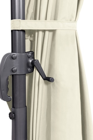 Guarda-sol 360º descentrado com capa - 12 m²