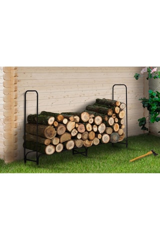 Suporte para lenha com pés de grande capacidade com capa