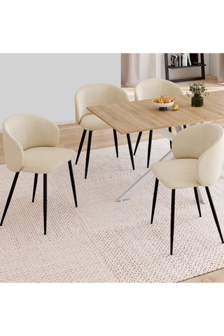 4 cadeiras Léona - 51 x 71 x 53 cm