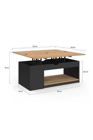 Table basse Elina - 100 x 100 x 55 cm